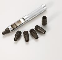 丸穴ポンチセット　小　2.0、2.3、3.1、3.5、4,4.8mm